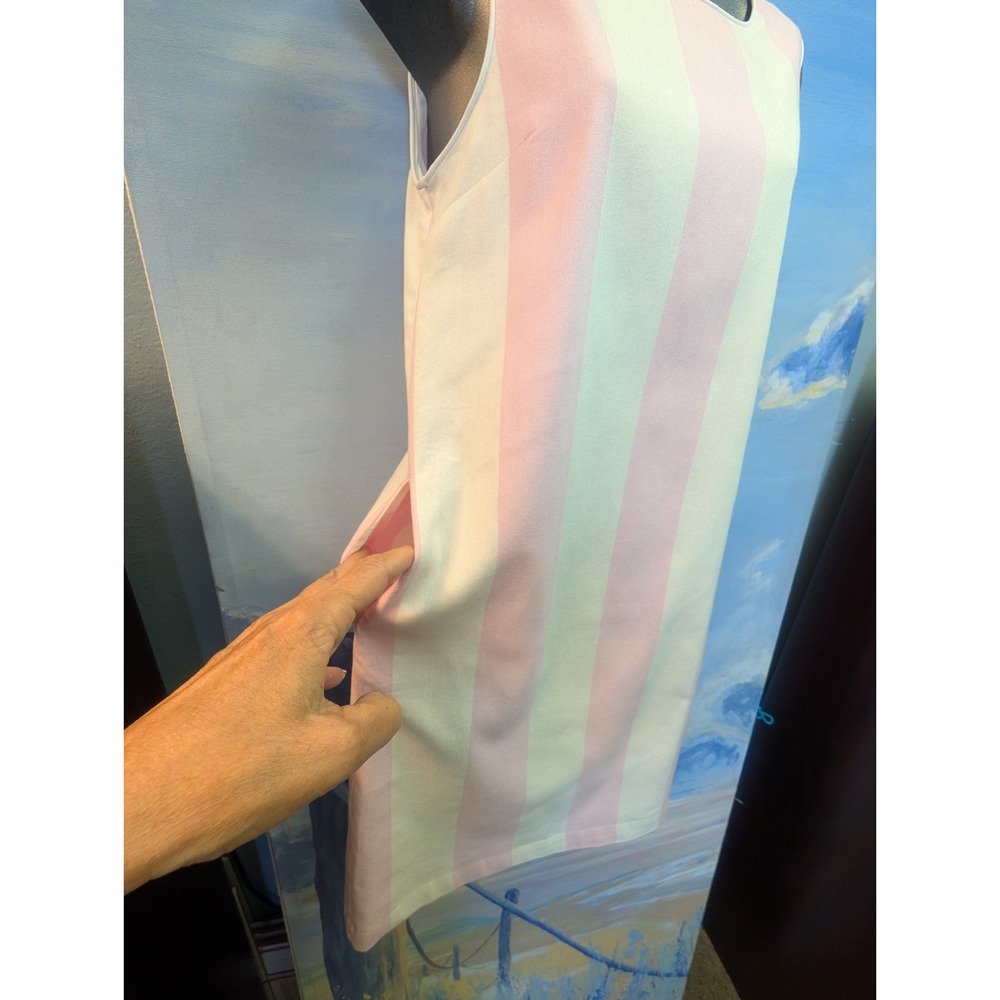 Kiel James Patrick XS Cabana Dress In Pink/White - Picture 4 of 10